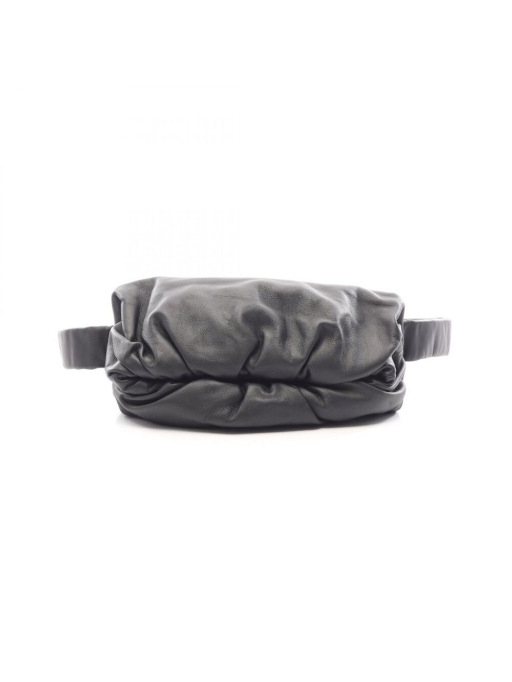 Bottega Veneta Waist Bag the Body Pouch Black Leather